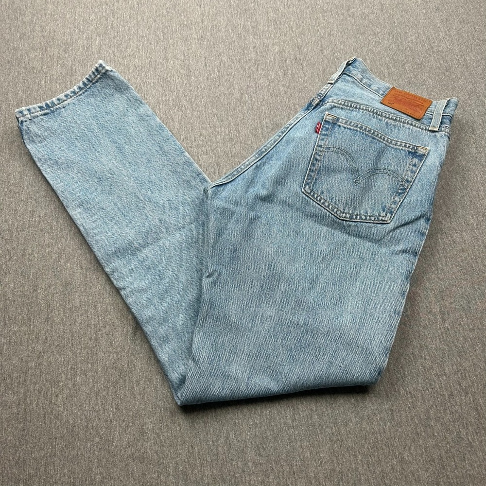 Levi's Premium 501XX Button Fly Jeans Big E Mens 28x32 (30x31) Light Blue Denim